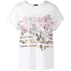 Marc Cain US 48.13 J69 T-Shirt White 42 -Sommer Bekleidungsgeschäft 6d0584f031dd7054419a60a1c4a49b3a 100 us 4813 j69