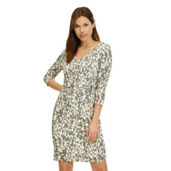 Vera Mont 47014276 Jerseykleid Khaki Yellow 36